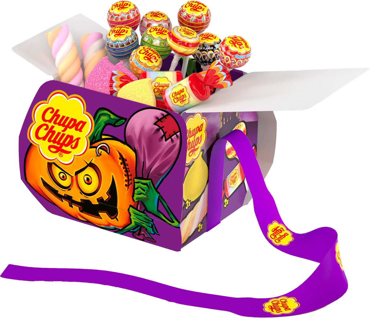 Chupa chups - snoep - halloween bucket - 1x250gr