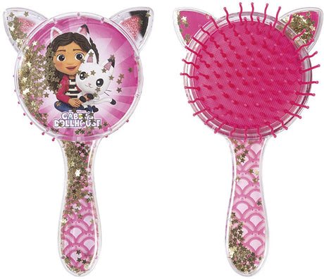 Totum gabby's poppenhuis kinderhaarborstel met bewegende glitters - speelgoed kinderen - voor meisjes - ook voor kleuters - vanaf 3 jaar -