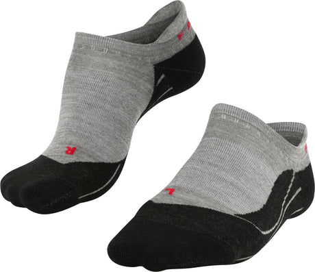 Falke tk5 invisible anti-blaar dun wol functioneel materiaal wandelsokken dames grijs - maat 39-40 39 40
