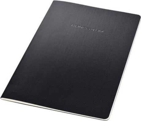 Sigel notitieboek a5 - conceptum - zwart - softcover - 64 pagina's - 80 grams - ruit - si-co862