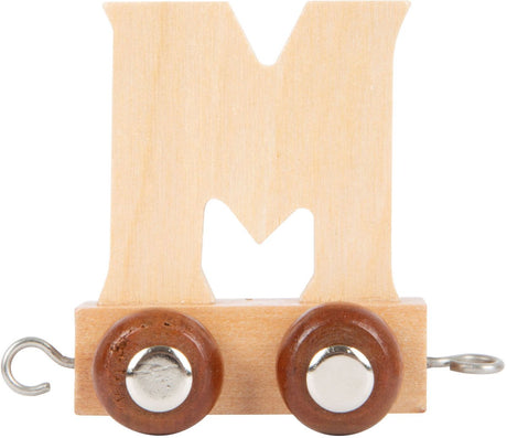 Small foot - houten lettertrein - m - 12 stuks