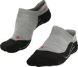 Falke tk5 invisible anti-blaar dun wol functioneel materiaal wandelsokken heren grijs - maat 44-45 44 45