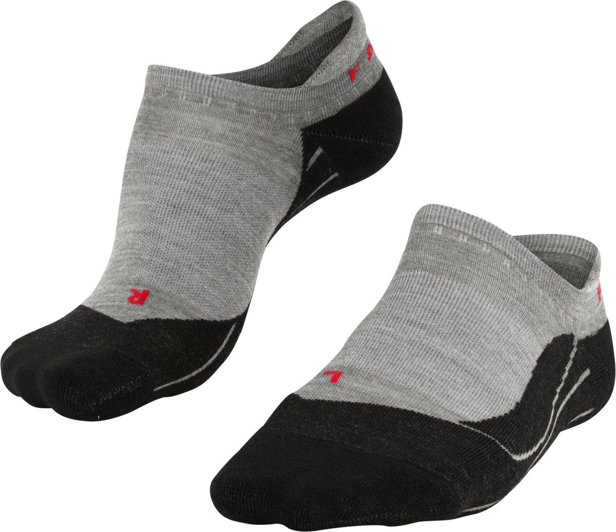 Falke tk5 invisible anti-blaar dun wol functioneel materiaal wandelsokken heren grijs - maat 44-45 44 45