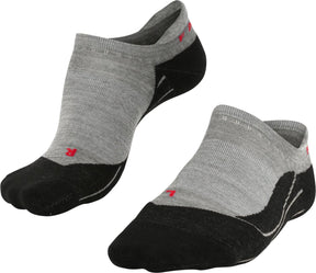 Falke tk5 invisible anti-blaar dun wol functioneel materiaal wandelsokken heren grijs - maat 44-45 44 45
