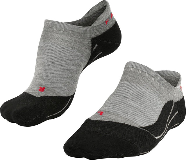 Falke tk5 invisible anti-blaar dun wol functioneel materiaal wandelsokken heren grijs - maat 44-45 44 45