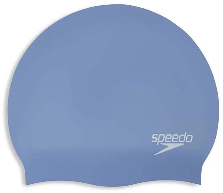 Speedo long hair cap badmuts lang haar - zwemmuts dames en heren met extra ruimte - glijdt soepel op en af - lichtgewicht, latexvrij silicone - blauw - one size