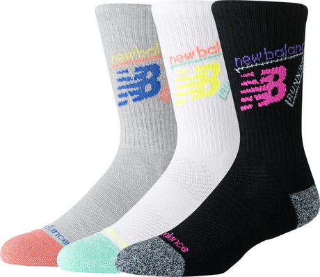 New balance active graphic crew socks 3 pack unisex sportsokken - assorted colors