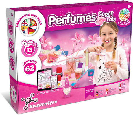 Science 4 you science4you parfum super lab - experimenteerset voor kinderen vanaf 8 jaar - 13 experimenten - educatief speelgoed
