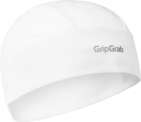 Gripgrab - upf 50+ lightweight zomer fiets helmmuts uv bescherming fietsmuts skull cap - unisex - wit one size