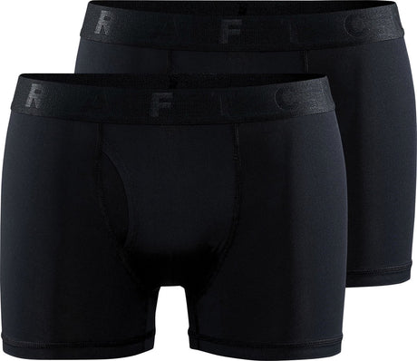Craft active boxer 3-inch 2-pack m heren sportonderbroek - zwart l