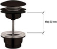 Plieger roma afvoerplug - 2 in 1 design - 1 1 4 - mat zwart