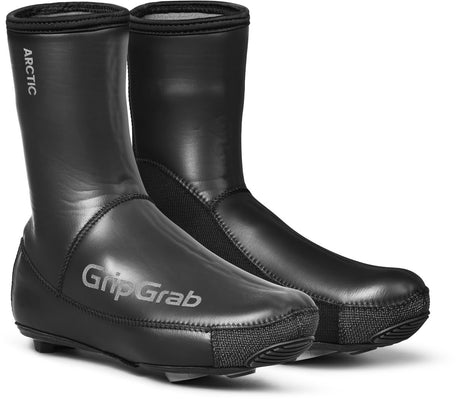 Gripgrab - arctic 2 waterproof strenge winter neopreen wielren overschoenen waterdicht met fleecevoering - zwart - unisex - maat m (40 41) 40 41