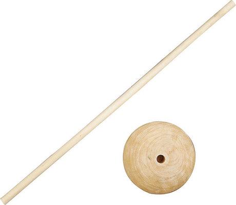 Creativ company stok met voet, h: 30 cm, gemengd hout, 5sets