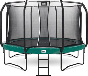 Salta first class - trampoline met veiligheidsnet en ladder - ø 427 cm - groen