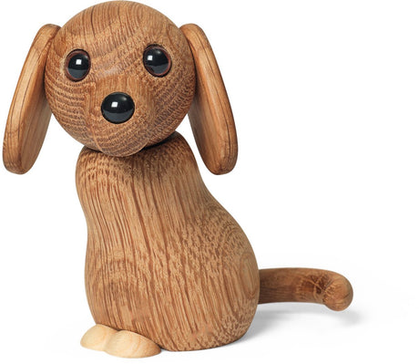 Spring copenhagen wooden figure animal puppy flash 71g h8.5w5.2xl9cm (made in vietnam) speelgoedfiguur kinderen en volwassenen