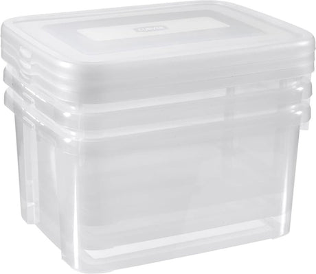 Curver handy opbergbox - 3x25 liter - 3 stuks - transparant