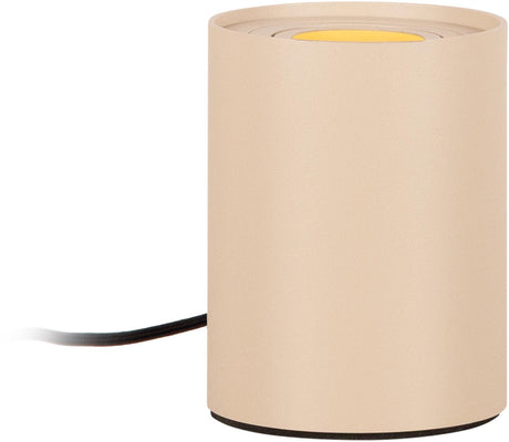 Lucide tube - tafellamp - ø 9,6 cm - led 3 stepdim - gu10 (mr16) - 1x5w 2700k - taupe