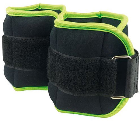 Fitness-mad pols- en enkelgewichten 23 cm 2 kg neopreen zwart