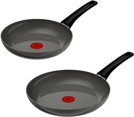Tefal renewal 2-delige keramische koekenpannenset 24 28 cm - geschikt voor inductie - gerecycled aluminium
