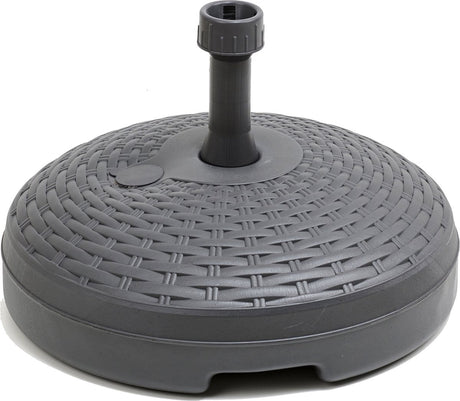 Pro garden parasolvoet - vulbaar tot 30 kg - 20l - rond - antraciet - kunststof - parasols tot 250 cm