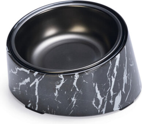 Designed by lotte melamine eetbak vita - voerbak kat - eetbak of drinkbak - zwart 160 ml one size