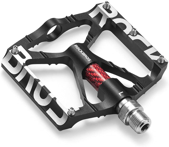 Rockbros 37213071001 - mtb aluminium fietspedalen - zwart - lichte constructie - goede grip