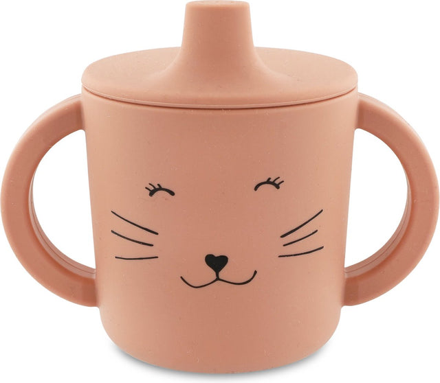 Trixie tuitbeker - mrs. cat - drinkbeker voor baby - antilek beker - voor baby's vanaf 4 maanden - van siliconen - geschikt voor de vaatwasser