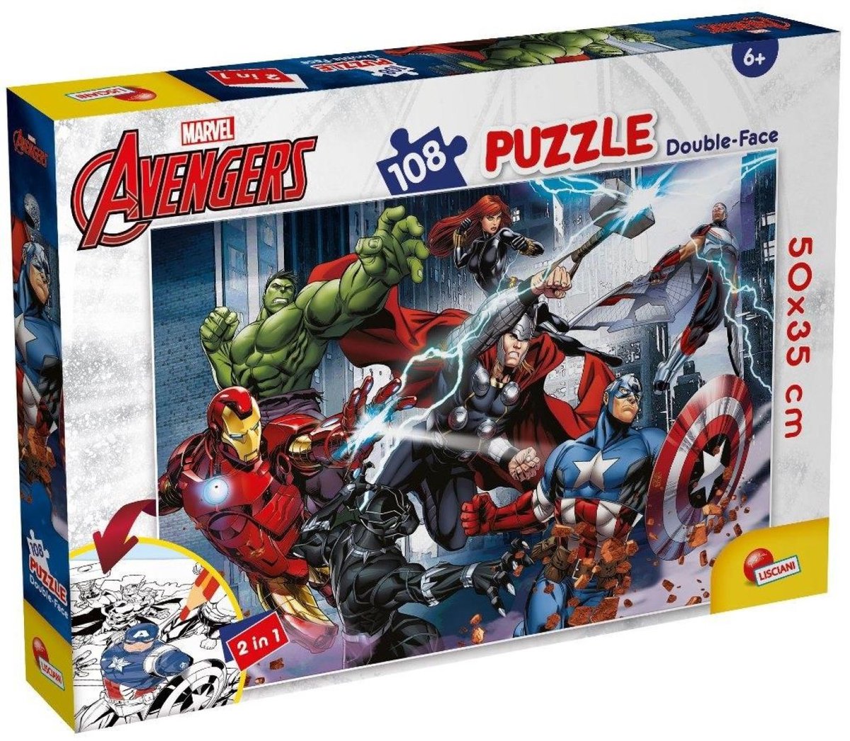 Lisciani - avengers - puzzel - 108 stukjes