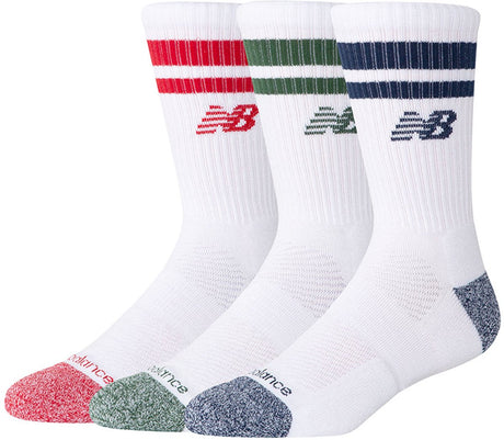 New balance active premium stripe crew sock unisex sportsokken - assorted 43-46