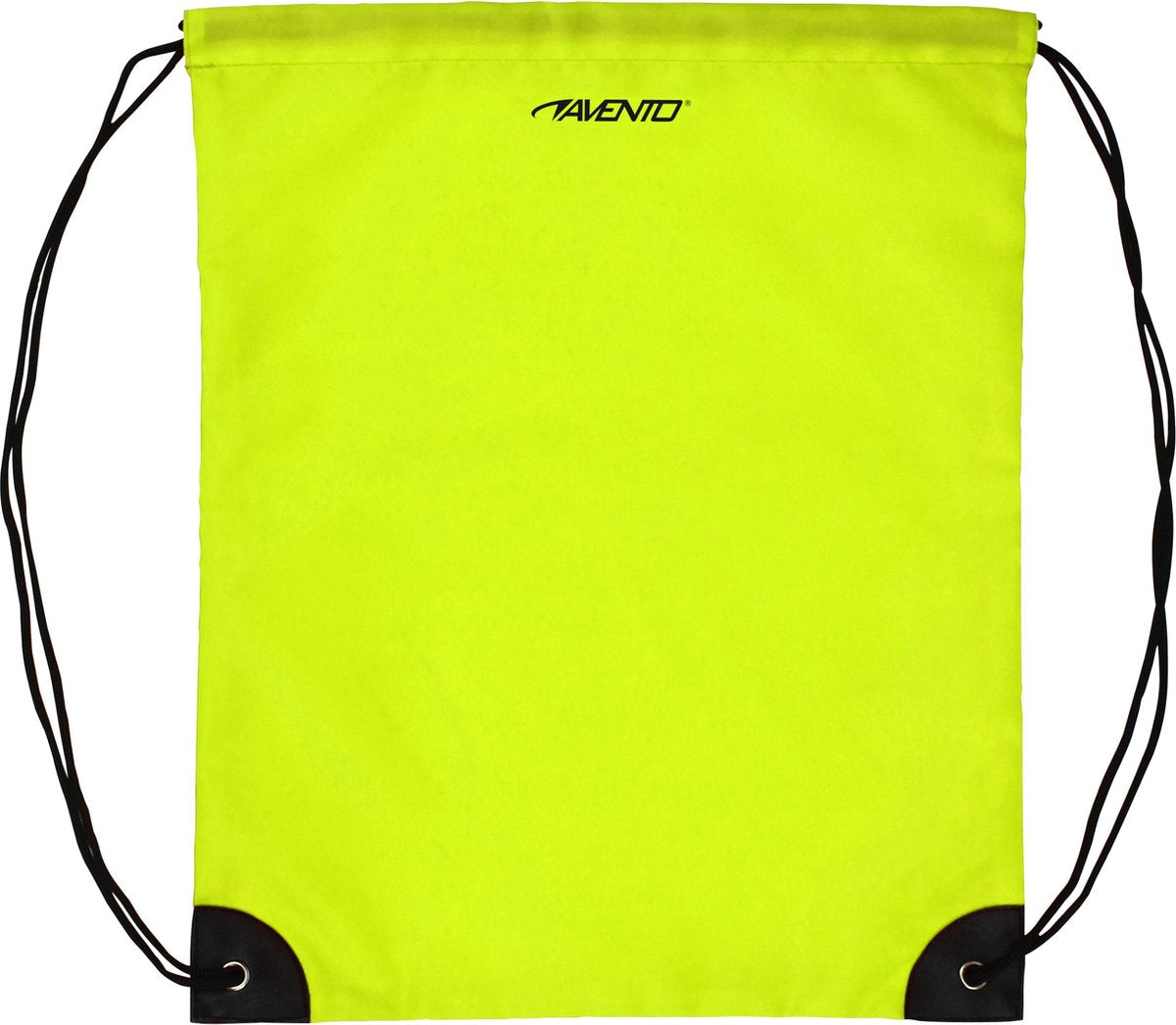 Avento rugzak met trekkoorden - fluorgeel