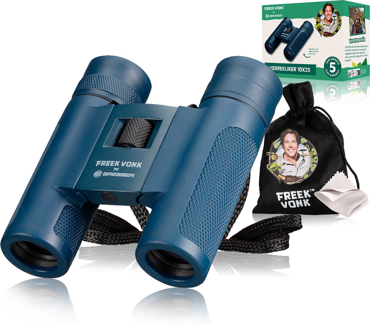Bresser freek vonk x - verrekijker voor kinderen - 10x25 - licht en compact