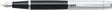 Sheaffer vulpen - 300 e9314 - m - black barrel chrome cap chrome plated