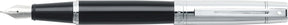 Sheaffer vulpen - 300 e9314 - m - black barrel chrome cap chrome plated