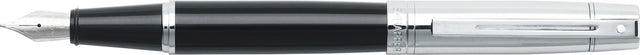 Sheaffer vulpen - 300 e9314 - m - black barrel chrome cap chrome plated