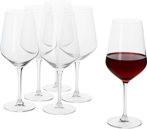 Alpina wijnglazen rode wijn - 6 stuks rode wijnglazen - wijnglas 53cl - wijnglazen set - wijn glazen - cadeau voor vrouwen, vriendin of mama - housewarming cadeau - glas