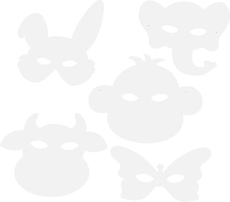 Creotime knutsel maskers dieren, 16st.