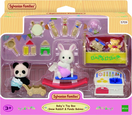 Sylvanian families 5709 baby'sspeelkamerbabypanda sneeuwwitkonijn- poppenhuisinrichting