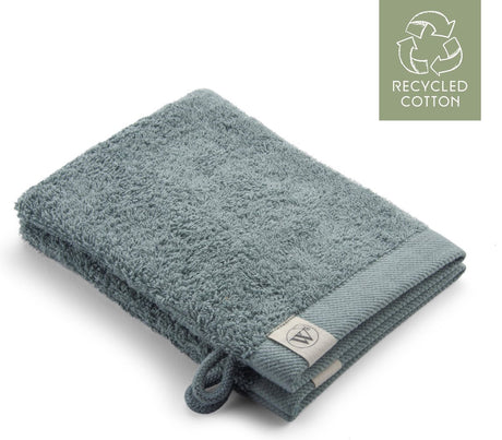 Walra washand remade cotton - 2x 16x21 - 100% katoen waarvan 70% gerecycled - jade