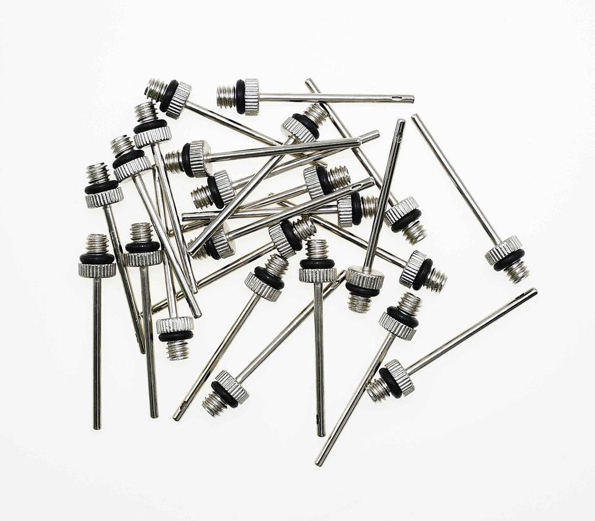 Precision ballenpomp naald - 2 mm staal zilver - 24 stuks