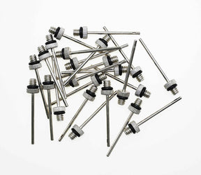 Precision ballenpomp naald - 2 mm staal zilver - 24 stuks