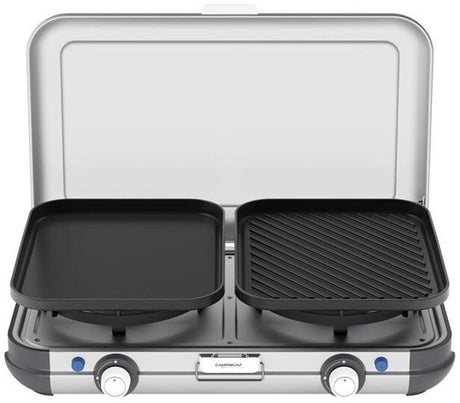 Campingaz kitchen 2 grill and go cv - luxe camping kooktoestel – gas stove - grijs