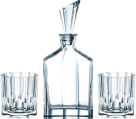 Nachtmann aspen whiskyset 3-delig kristal helder glas cadeau tip