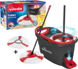 Vileda turbo - pedaalsysteem met 2 vervangingen - microvezelmop 2in1
