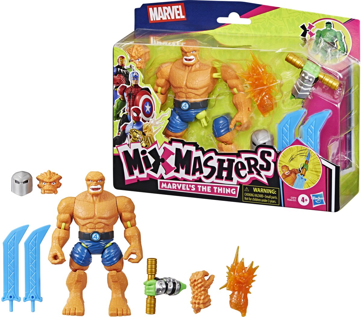 Hasbro marvel mixmashers the thing - actiefiguur