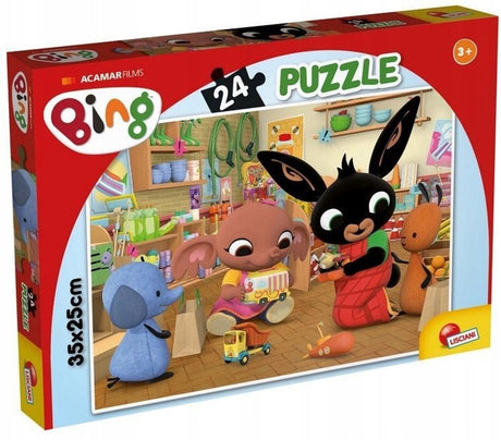 Lisciani - bing - puzzel - at the supermarket! - 24 stukjes