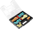 Orno transparante push-in connectoren in assortimentsdoos - 123 stuks - ideaal voor diy, klussen verbouwen (lasklemmen kabelverbinders)