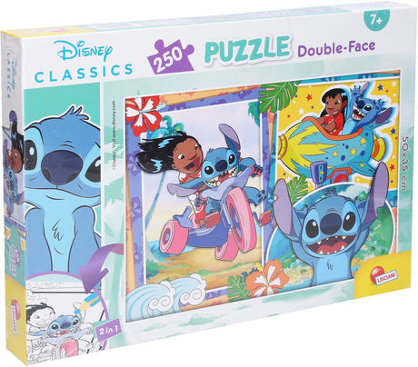 Lisciani - stitch - double face - puzzel - 250 stukjes