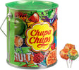 Chupa chups fruit tin - snoep - o.a. kersen, aardbei, appel en sinaasappelsmaak - 1x150stuks