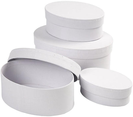Creativ company https: www.cchobby.nl ovale-dozen-l-10-12-14-16-cm-afm-10x4-12x5-14x6-16x7-cm-wit-4-stuk-1-set