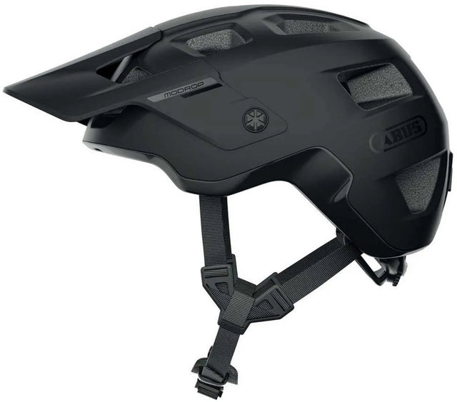 Abus fietshelm modrop velvet black s - 51-55 cm - zwart - geschikt voor gebruik op mountainbikes - 310 g s
